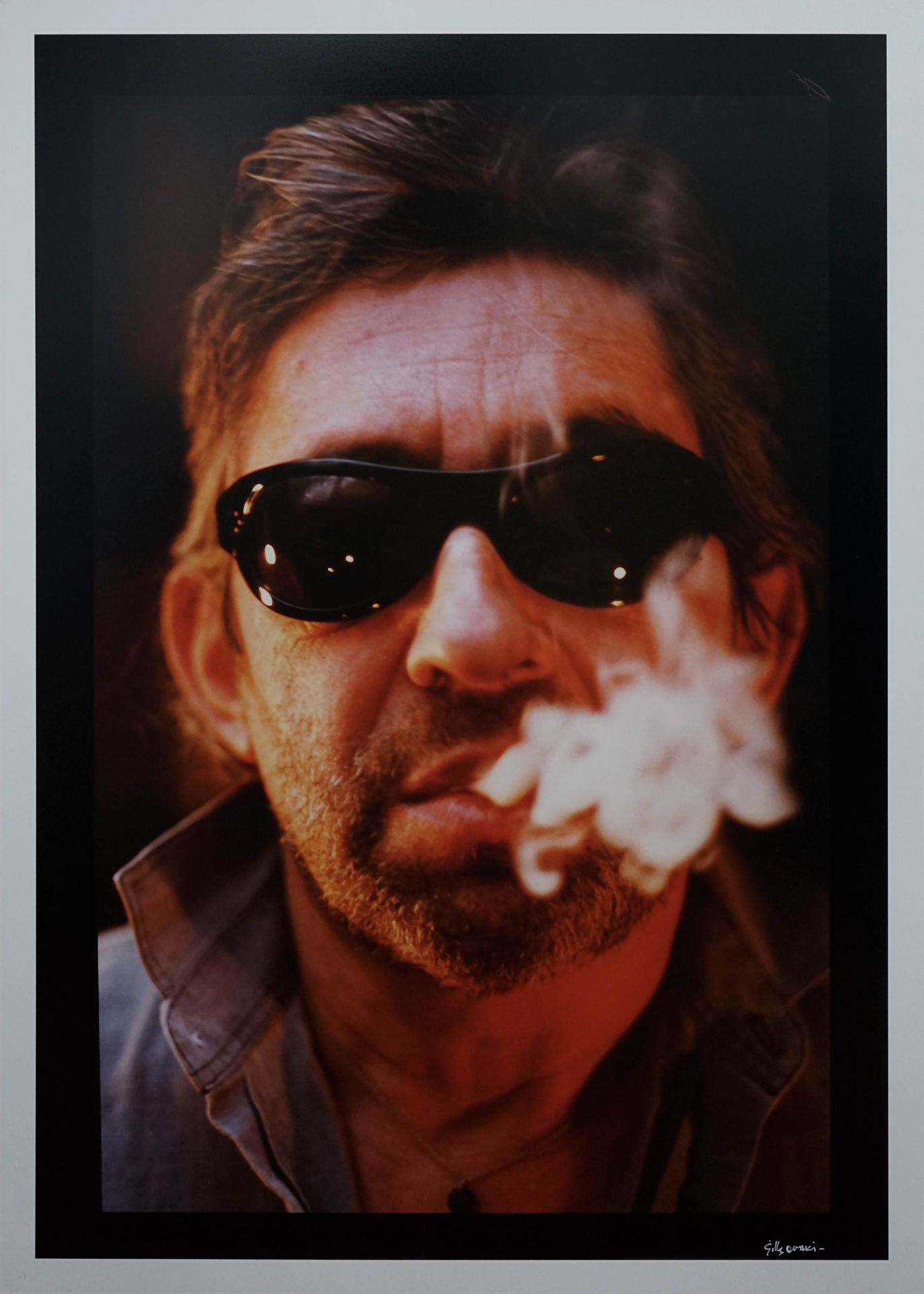 Null Gilles OUAKI, né en 1944 Serge Gainsbourg années 80. Tirage argentique uniq&hellip;
