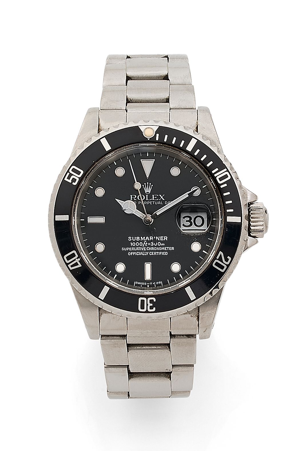 Null 
本拍品的所有出价均需交纳1000欧元的保证金。

ROLEX男士潜水腕表 "Submariner Date"，编号16610，序列号T275191，&hellip;