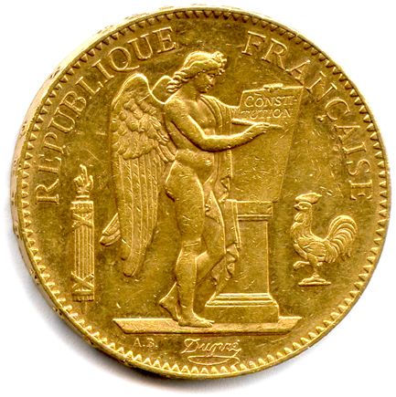 Null IIIe RÉPUBLIQUE 1871-1940. 100 Francs au Génie (Dupré/Dieu protège la Franc&hellip;
