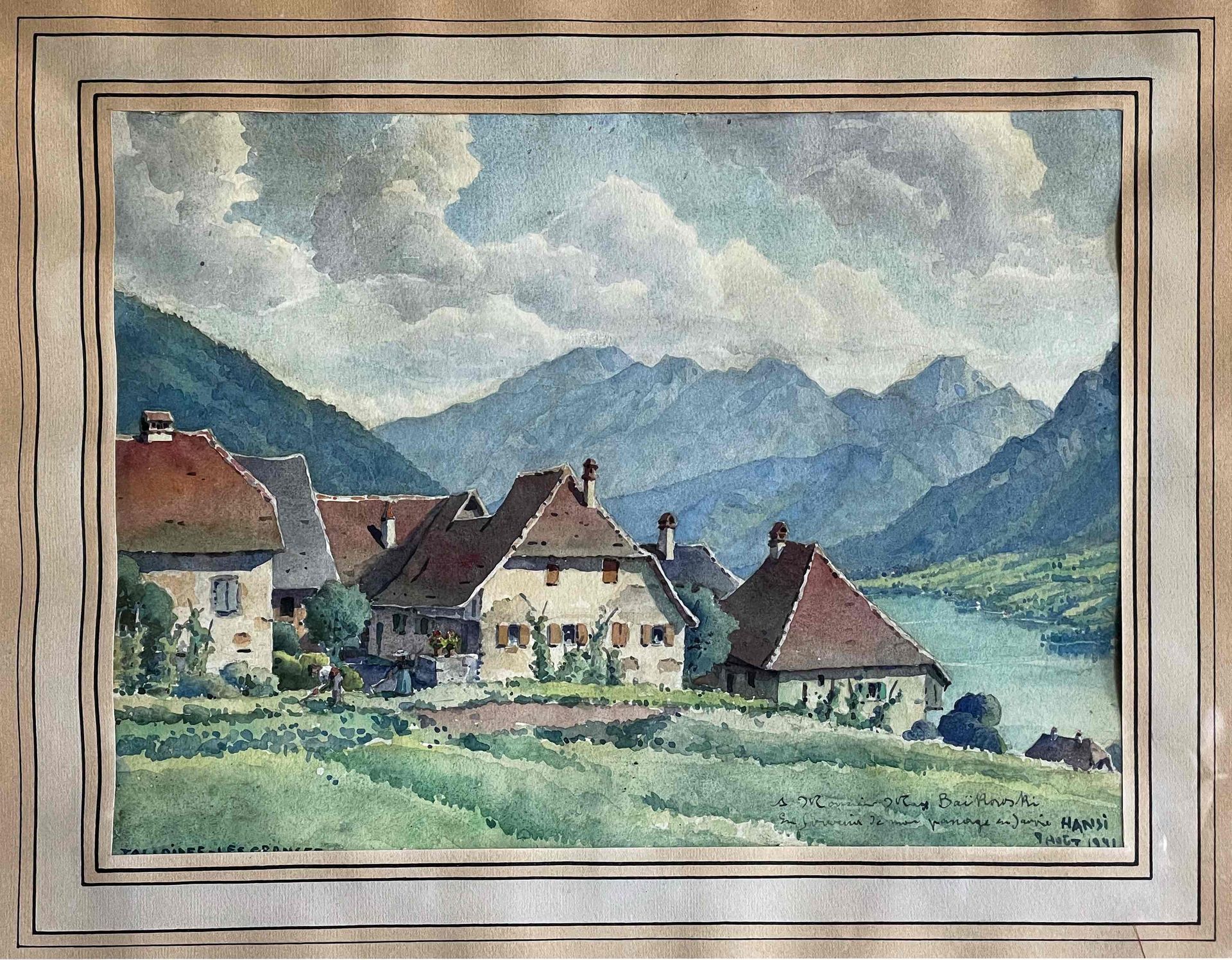 Null HANSI Jean-Jacques WALTZ dit (1873-1951) Talloires-les-Granges, 8 août, 194&hellip;