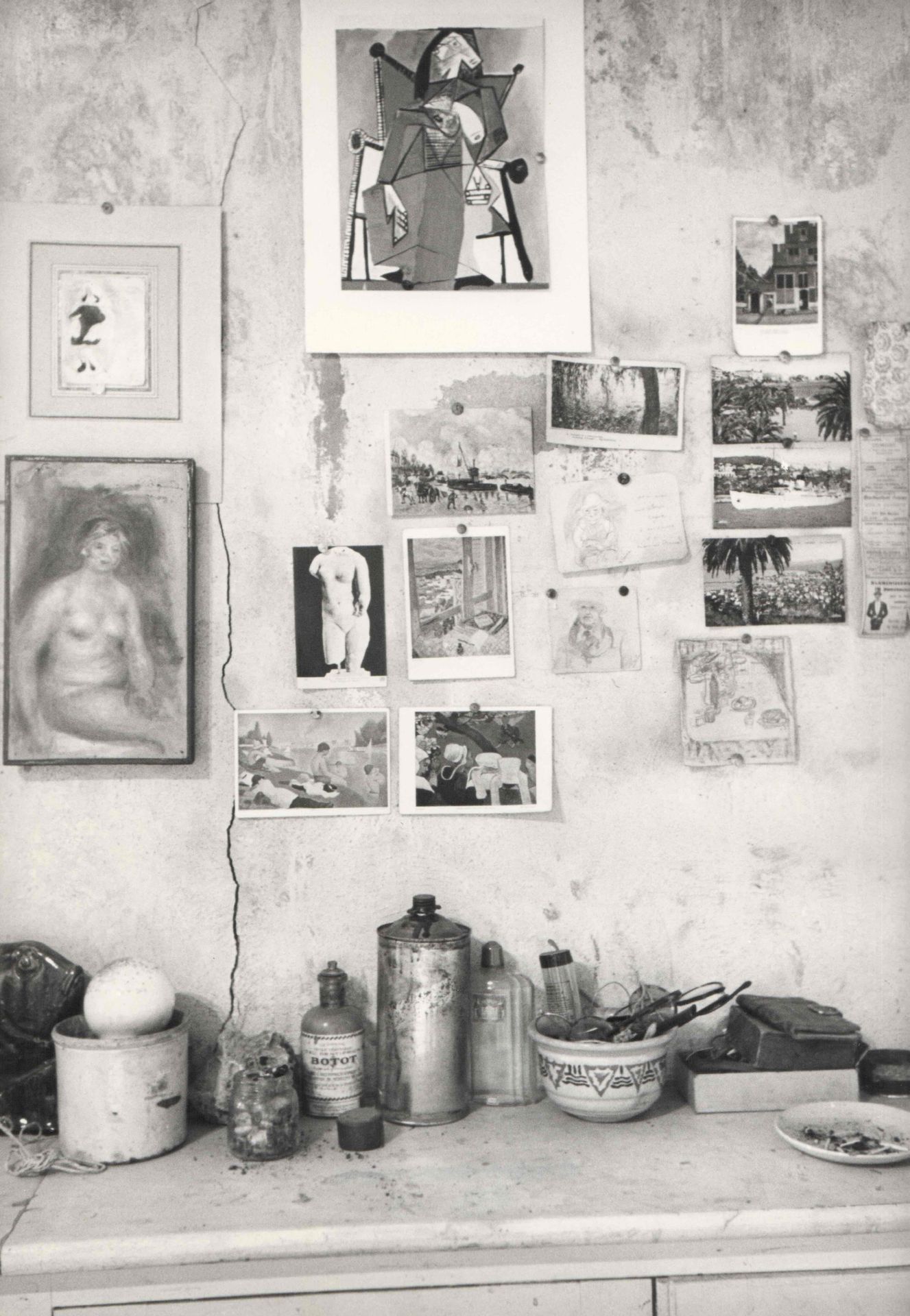 Null CARTIER-BRESSON HENRI (1908-2004). Studio di Pierre Bonnard, Le Cannet, Fra&hellip;