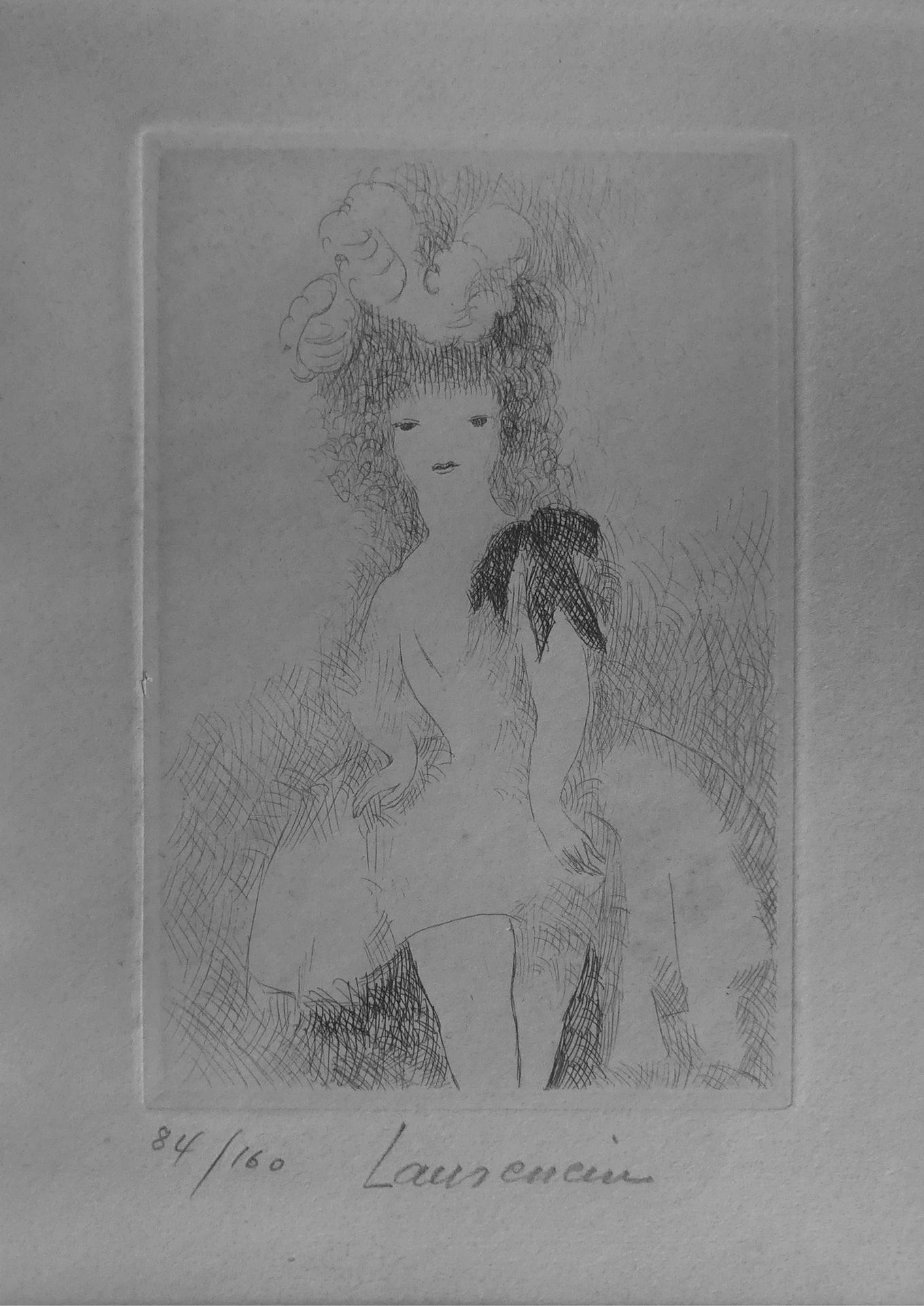 Null Marie LAURENCIN (1883-1956) Elegant. Etching signed and numbered 84/160. 17&hellip;