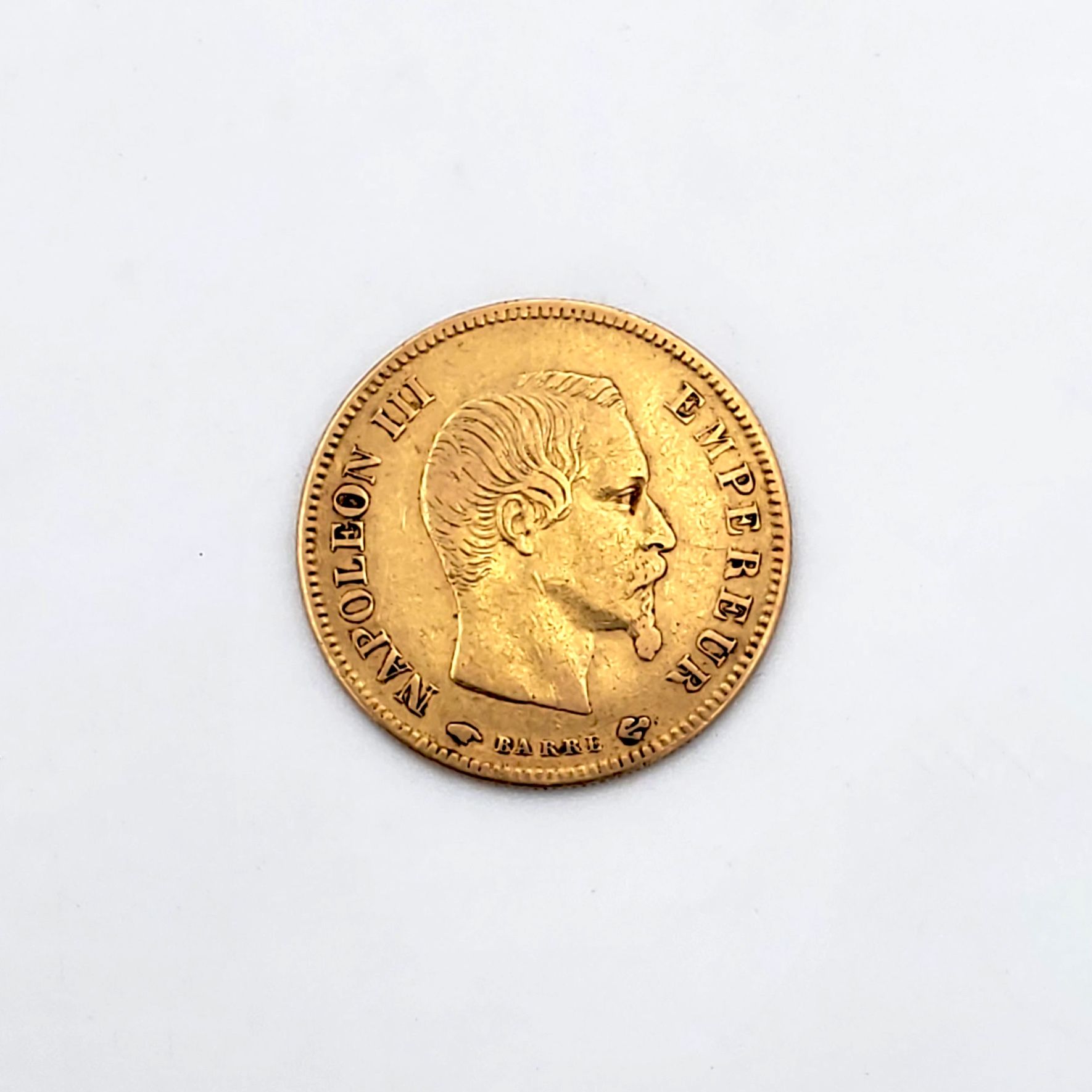 Null PIECE of 10 francs gold Napoleon III