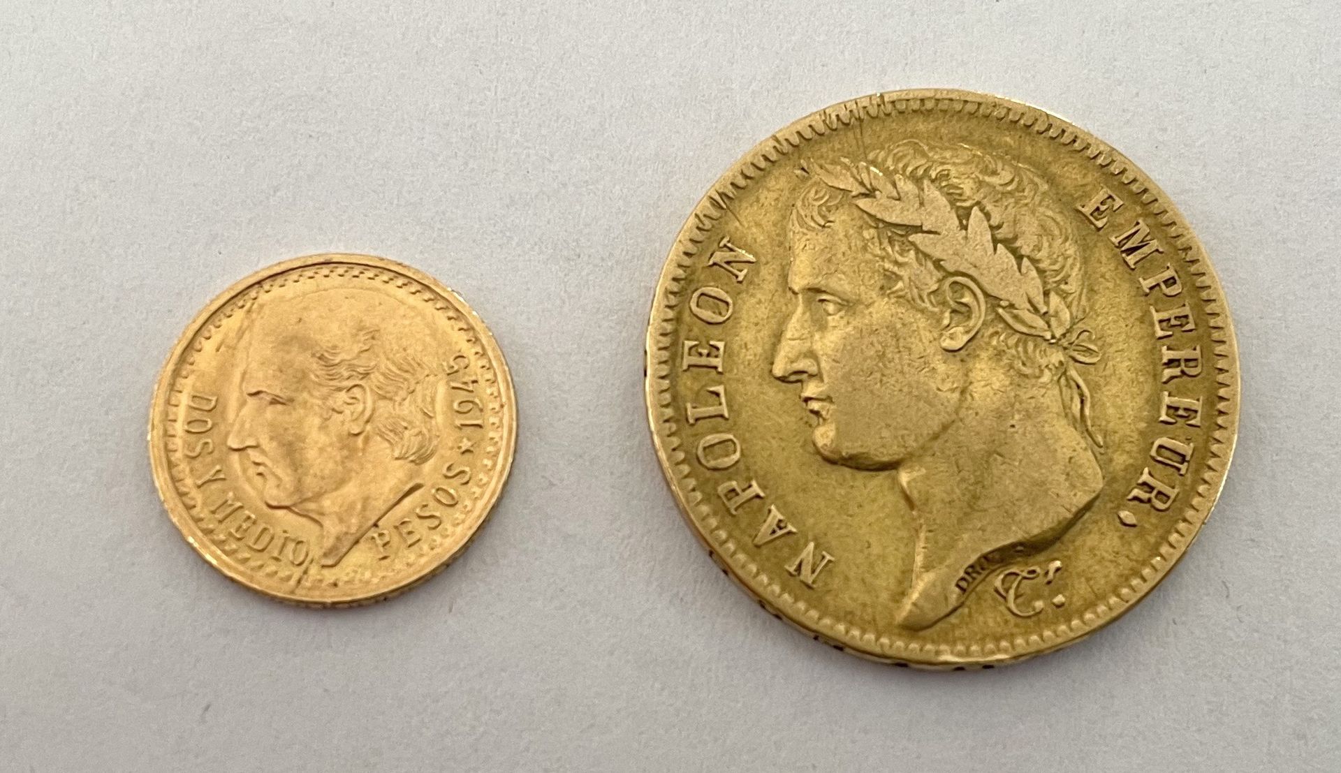Null PEZZO da 40 franchi d'oro, 1812, testa laurelata. Peso 12,8 g È allegato un&hellip;