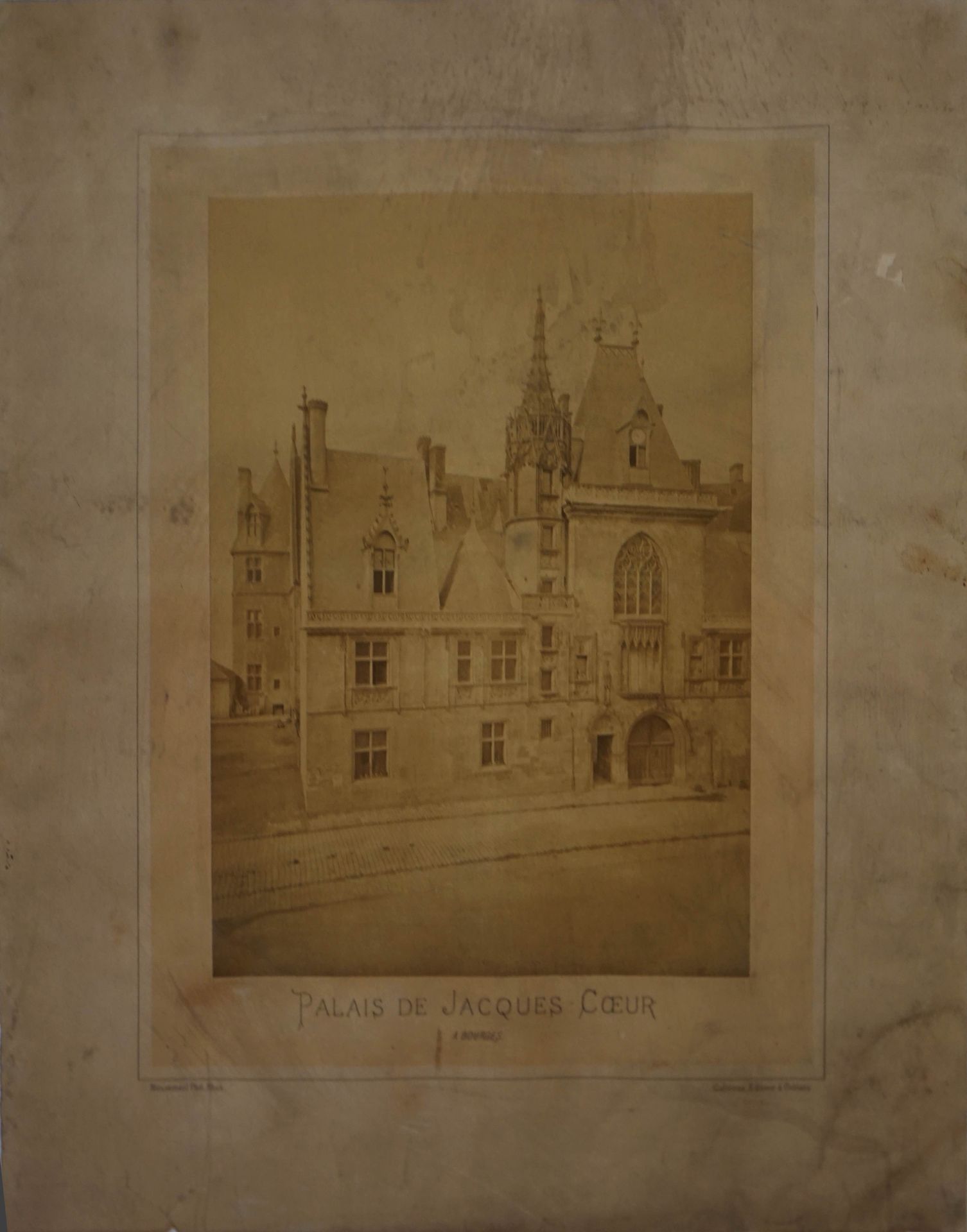 Null Séraphin-Médéric MIEUSEMENT (1840-1905) Palais Jacques Coeur Bourges vers 1&hellip;