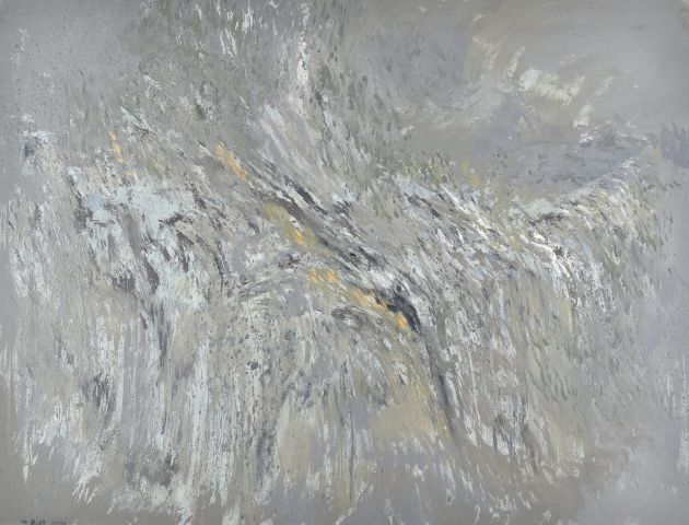 Null 米歇尔-比奥特 (1936-2020)

"在道路的边缘"。1983

Arche纸上的油画，左下方有签名和日期，背面有标题

51x65厘米