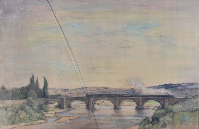 Null Luc BARBIER (1903 - 1989)

Pont ferroviaire

Aquarelle sur papier, signée e&hellip;