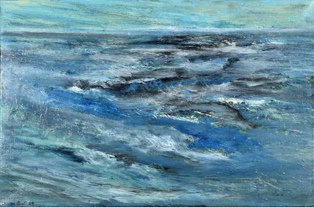 Null 米歇尔-比奥特 (1936-2020)

"La Manche"。2009

布面油画，左下方有签名和日期，背面有标题

30x50厘米