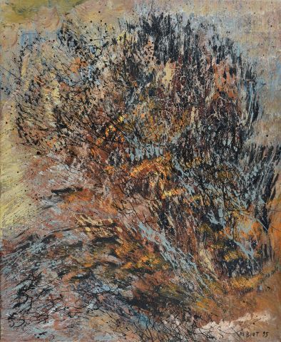 Null 米歇尔-比奥特 (1936-2020)

"深渊"。1995

布面油画，右下方有签名和日期，背面有标题

46x38厘米