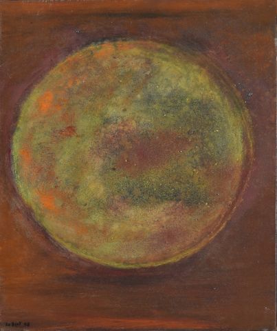 Null 米歇尔-比奥特 (1936-2020)

"太阳"。2008

沙子和油画在画布上，左下方有签名和日期，背面有标题

46x38厘米