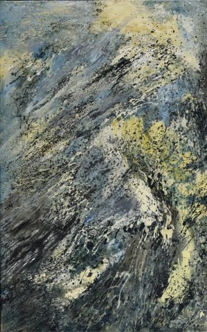 Null 米歇尔-比奥特 (1936-2020)

"Exultet"。2011

布面油画，右下方有签名和日期，背面有标题

61x38厘米