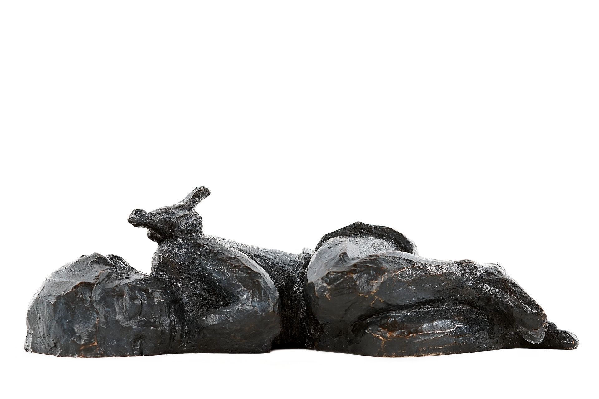 Null Sophie BARUT (nacida en 1972).

"La siesta". 

Prueba en bronce con pátina &hellip;