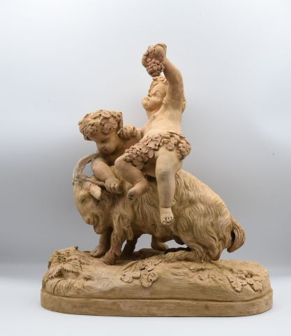 Null After Clodion

Putti playing on a goat

Sculpture signed on the terrace. 

&hellip;