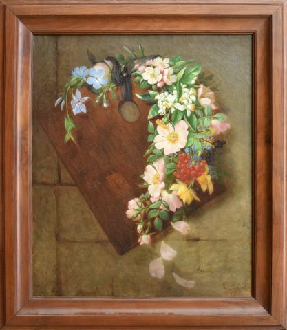 Null Clothilde ALLIOD (1819-1887)

Jeté de fleurs sur la palette, 1862

Huile su&hellip;