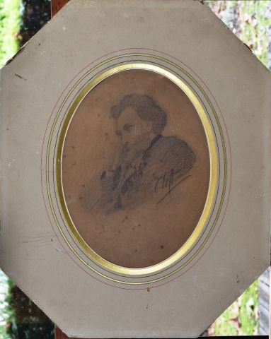 Null Ecole française du XIXe siècle. 

Portrait d'homme 

Dessin au crayon sur p&hellip;