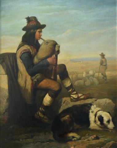 Null Joseph BEAUME (1796-1885)

Pifferaro et berger en Italie

Huile sur toile, &hellip;