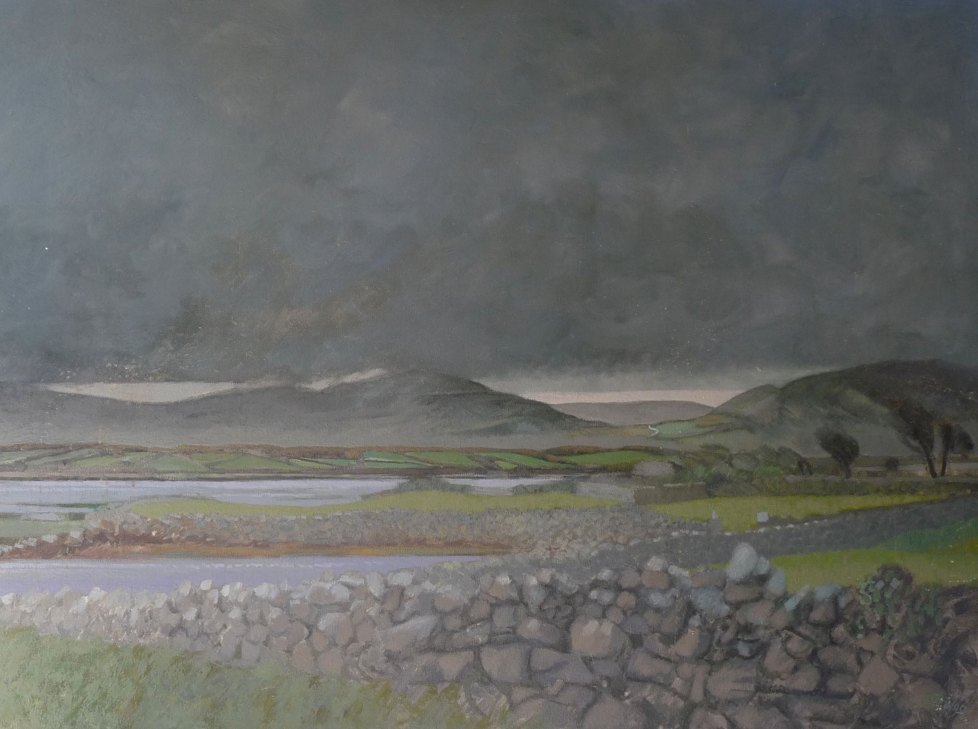 Null 让-克劳德-贝松-吉拉尔 (1938-2021)

爱尔兰布伦河上的风景，1990年

布面油画，右下角有签名和日期11/90

76 x 101 c&hellip;