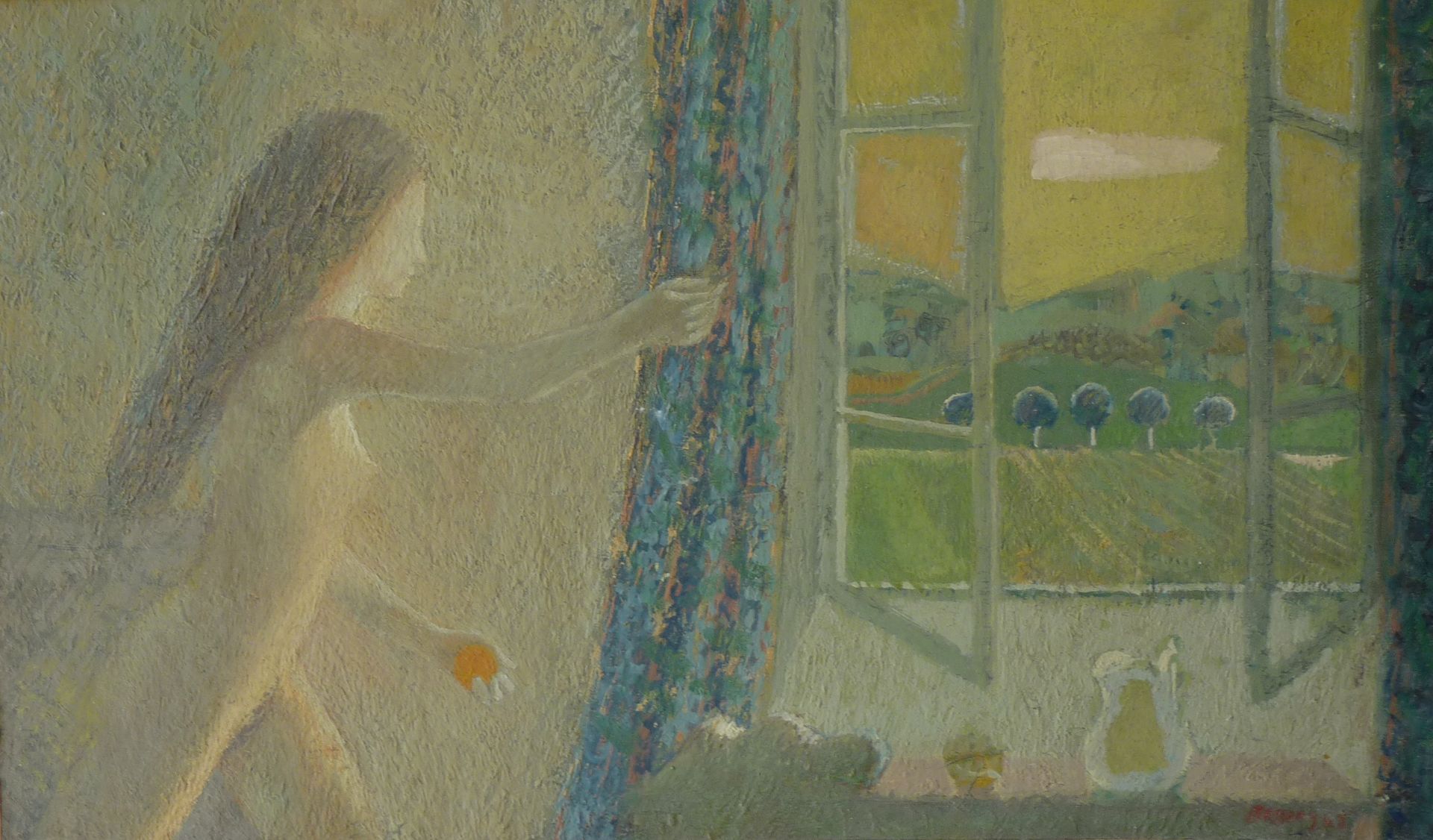 Null 让-克劳德-贝松-吉拉尔 (1938-2021)

无题34》，1965年

布面油画，右下方有签名和日期

33 x 55厘米
