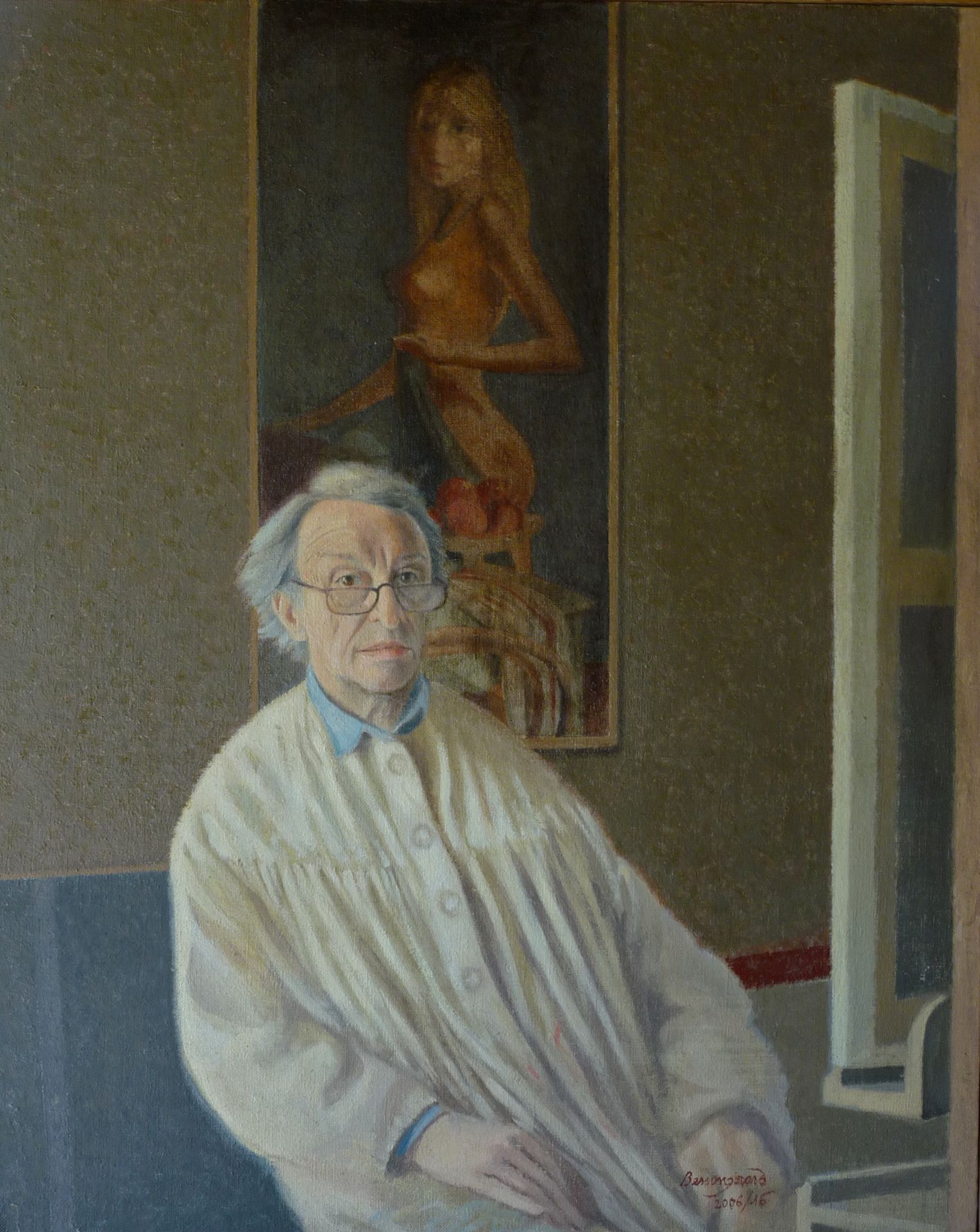 Null 让-克劳德-贝松-吉拉尔 (1938-2021)

自画像, 2006/2016

布面油画，右下方有签名和日期

81 x 65 cm