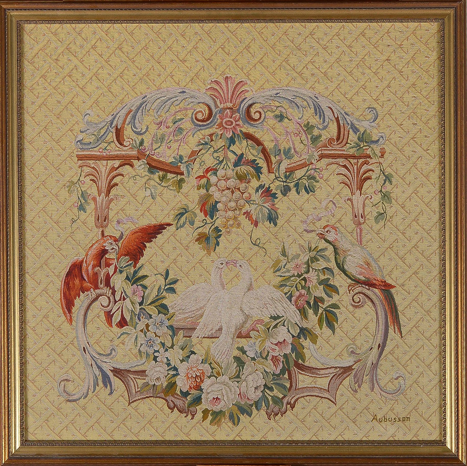 Null AUBUSSON. Maxime Fougerol, Wandteppich, Les Colombes (Die Tauben).

Panel v&hellip;