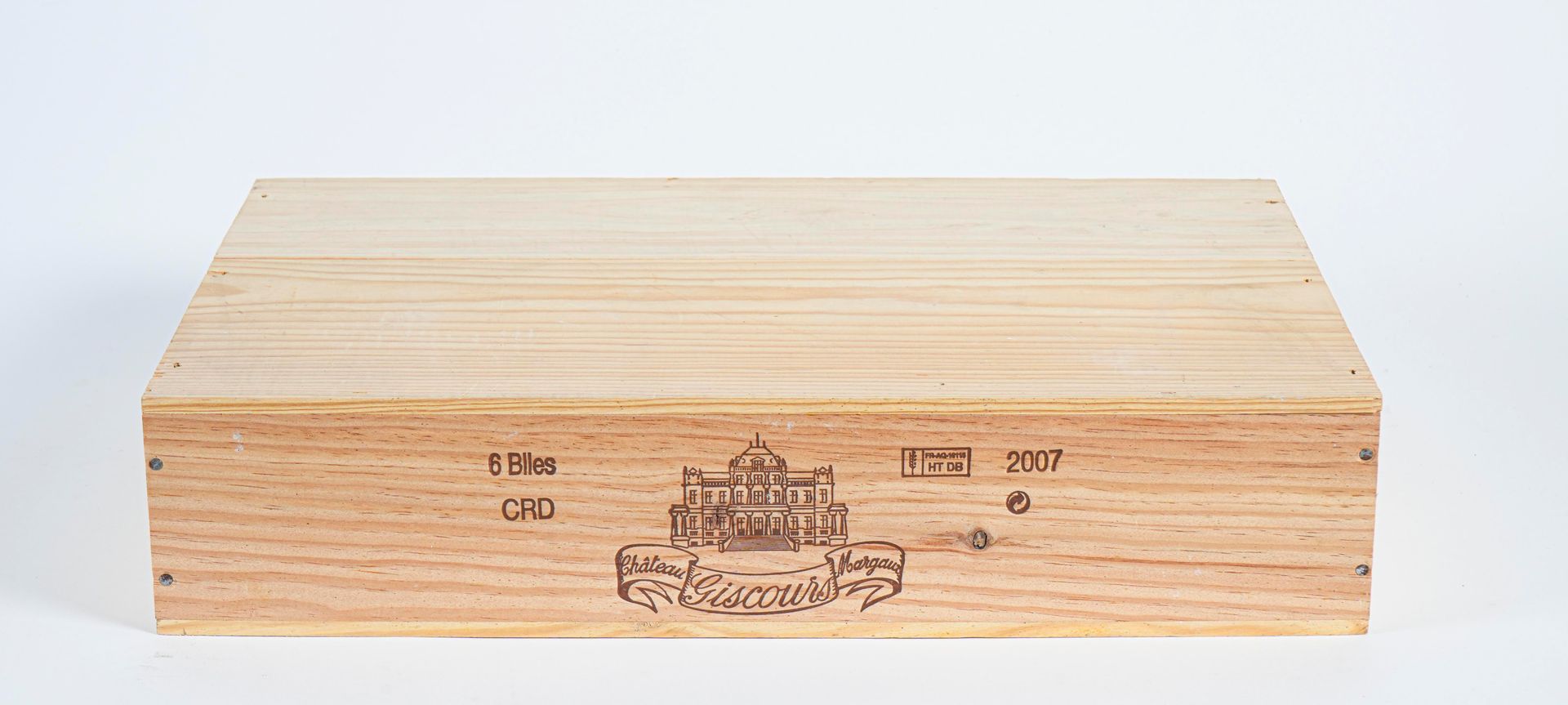 Null 6 B CHÂTEAU GISCOURS (cassa di legno originale) GCC3 Margaux 2007