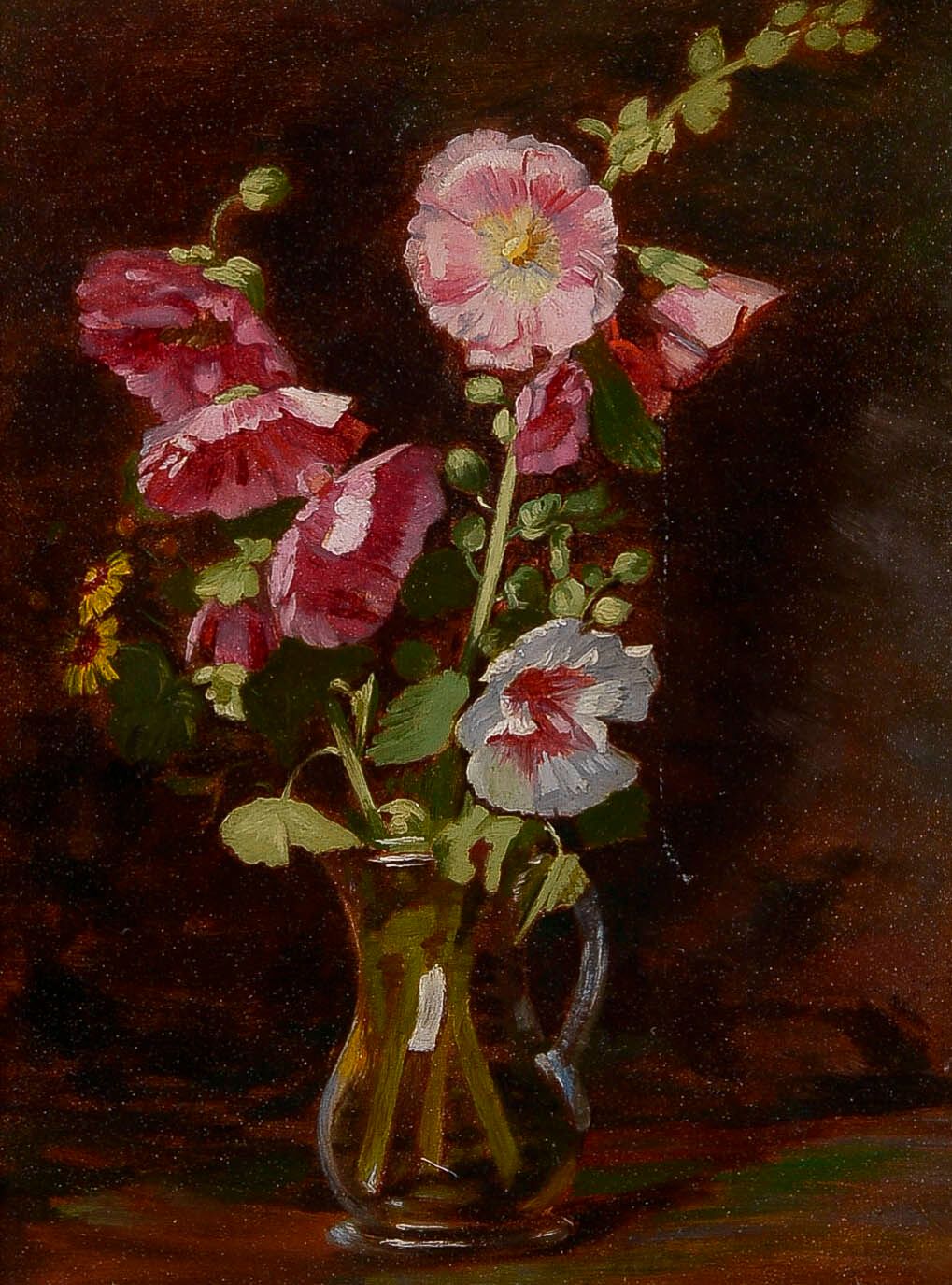 Null 安托万-贝尔琼 (1754-1843)

玻璃瓶中的冬青花

纸上油画，装在画布上，右侧有两次墨水签名

31,3 x 24 cm