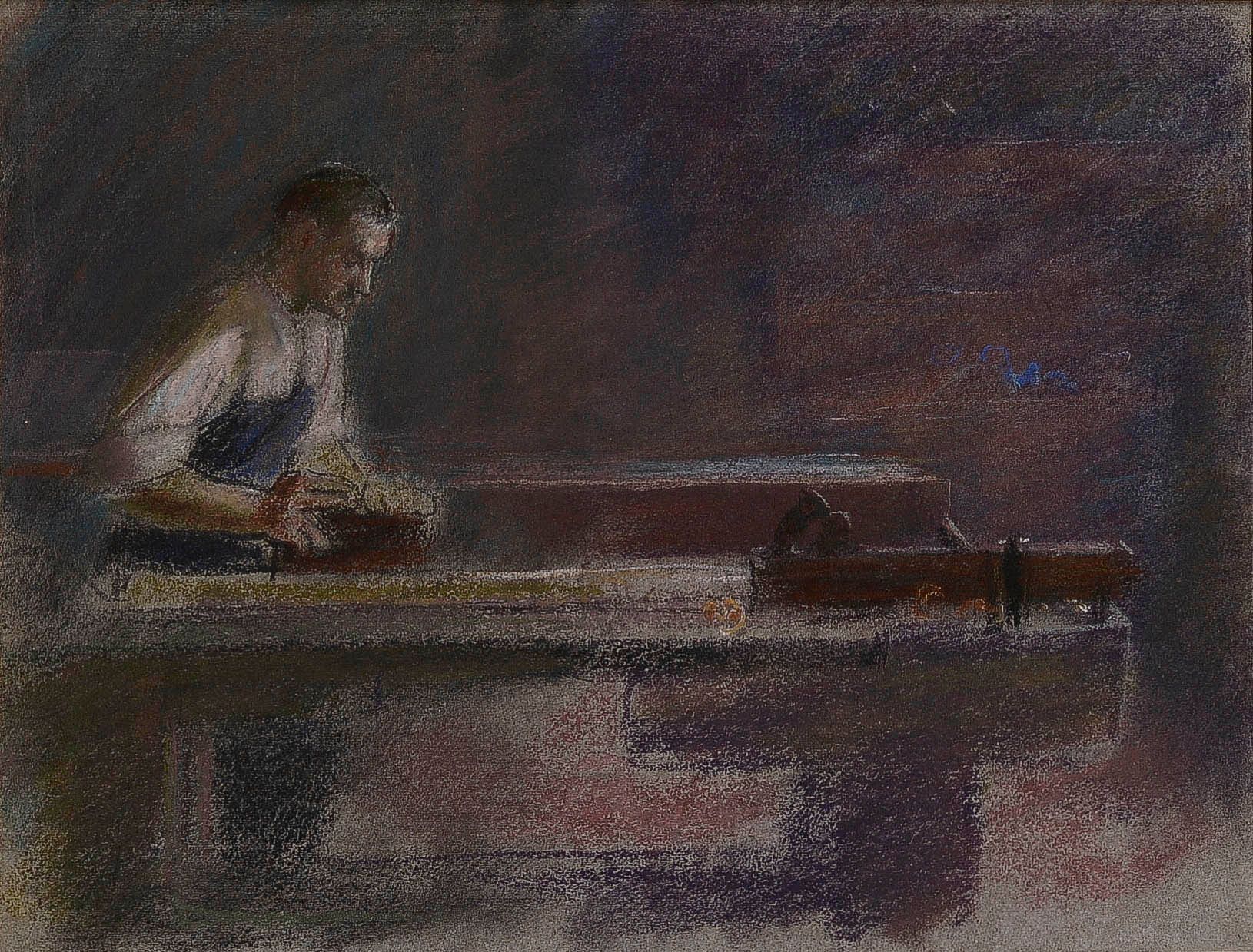 Null 弗朗索瓦-约瑟夫-吉格特 (1860-1937)

科贝兰的木匠》，1895年

粉彩画，画页背面有遗产的印章

展览：François Guigue&hellip;