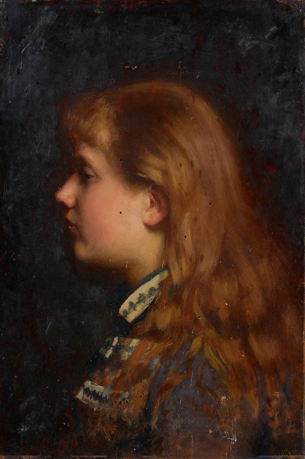 Null École lyonnaise de la fin du XIXe

Portrait d’une fillette de profil

Huile&hellip;