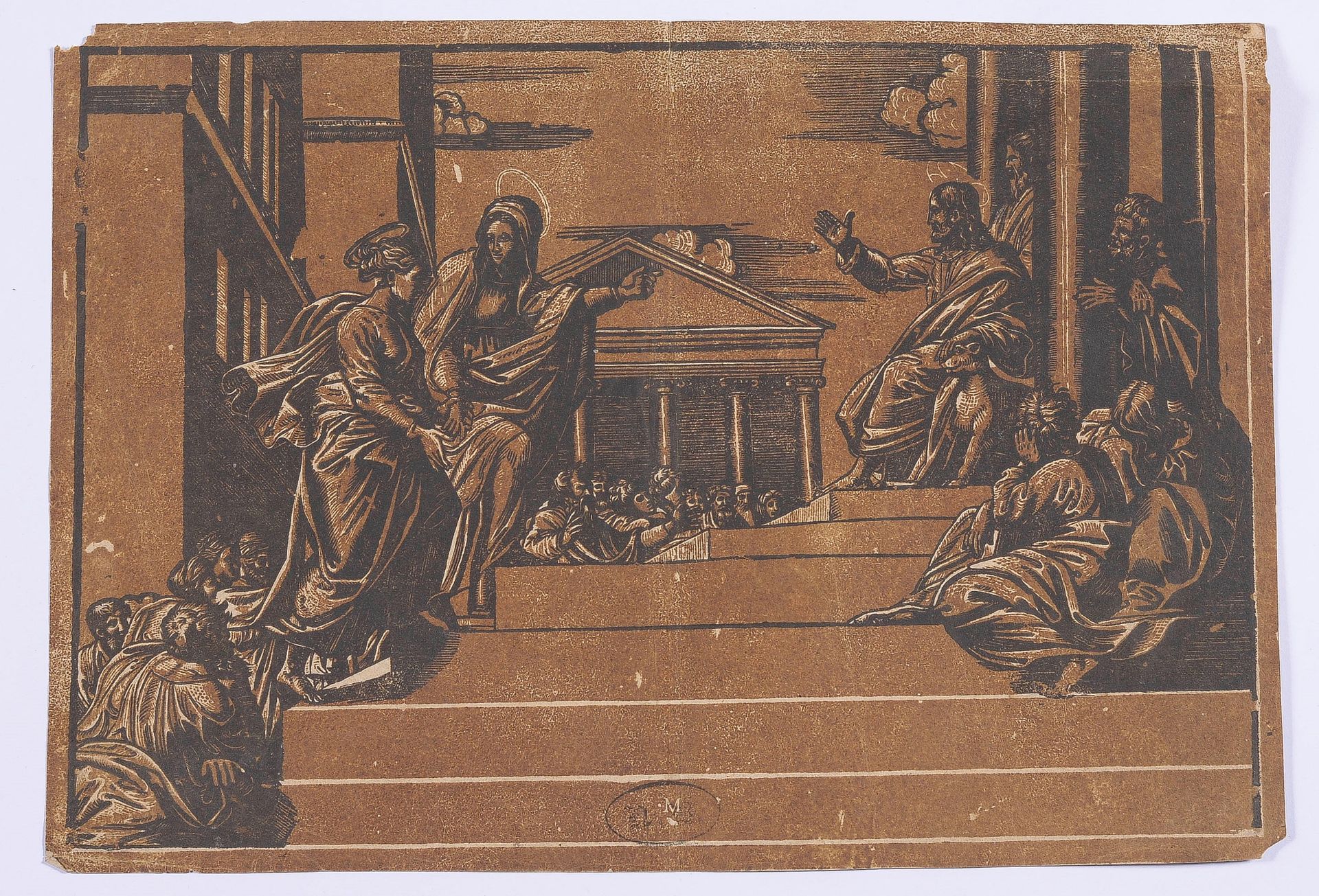 Null 
乔治-马修斯（约1521年在里昂-1572年在奥格斯堡）。




马大和抹大拉要去圣殿




Bartsch插图，《意大利千色木刻》，第十二册，&hellip;