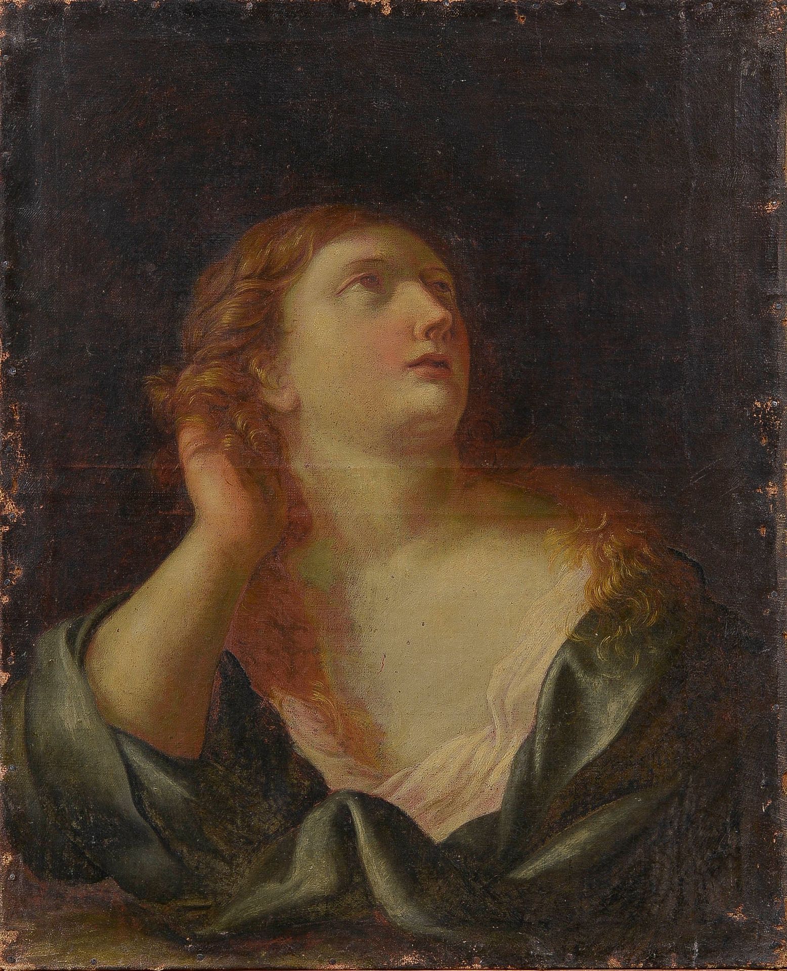 Null École française du XVIIe

Marie-Madeleine

Huile sur toile

67 x 55 cm

(Us&hellip;