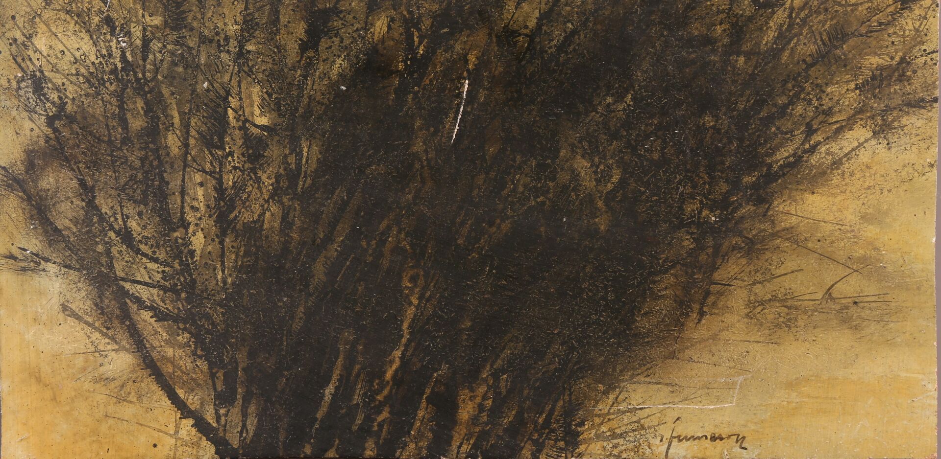 Null 勒内-福梅隆 (1921-2004)

无题

面板上的丙烯酸，右下角有签名。30 x 60厘米

(划痕)

专家 : Philippine MAR&hellip;