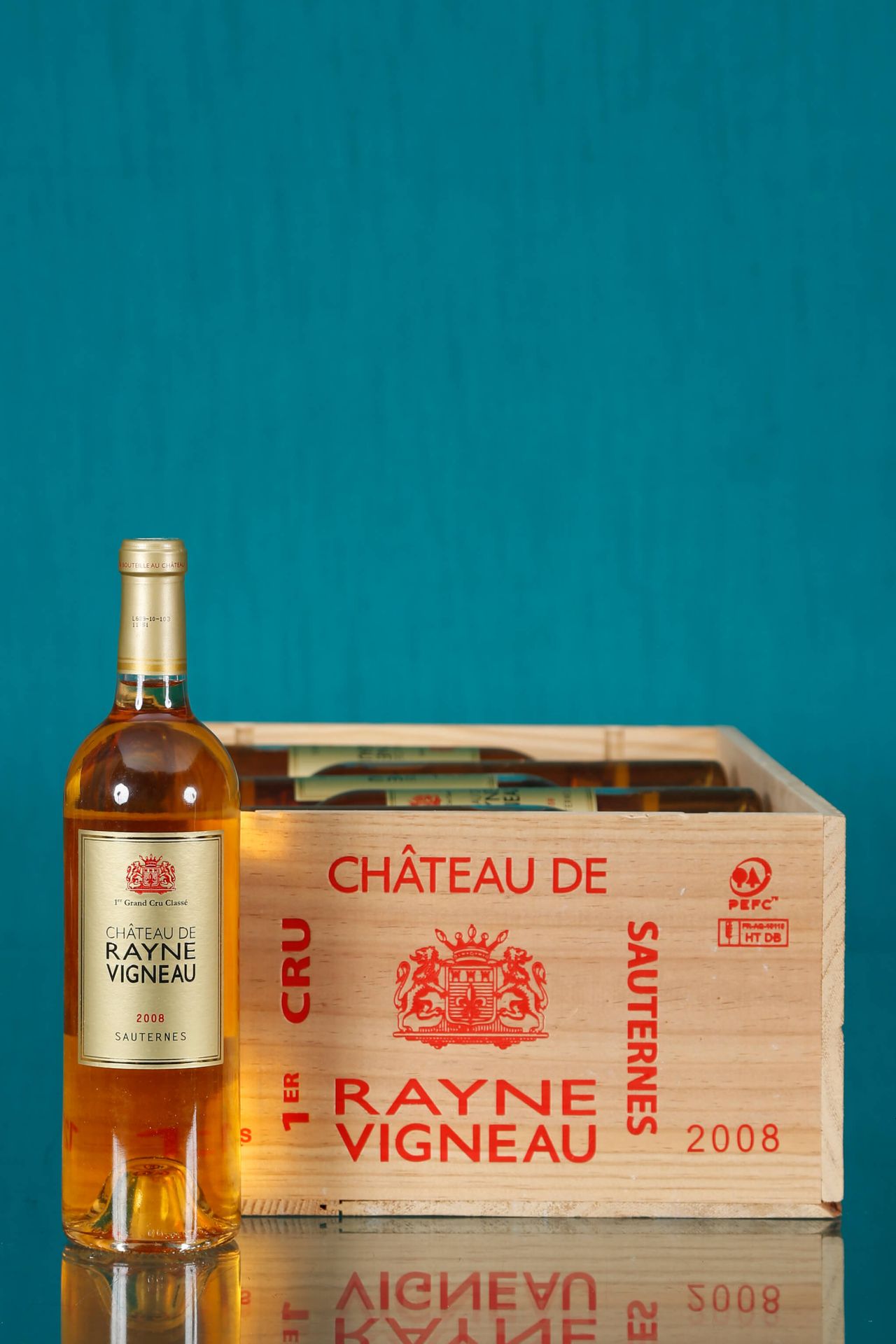 Château Rayne-Vigneau, Sauternes 12 bouteilles 2008 Caisse bois d’origine  Prove&hellip;