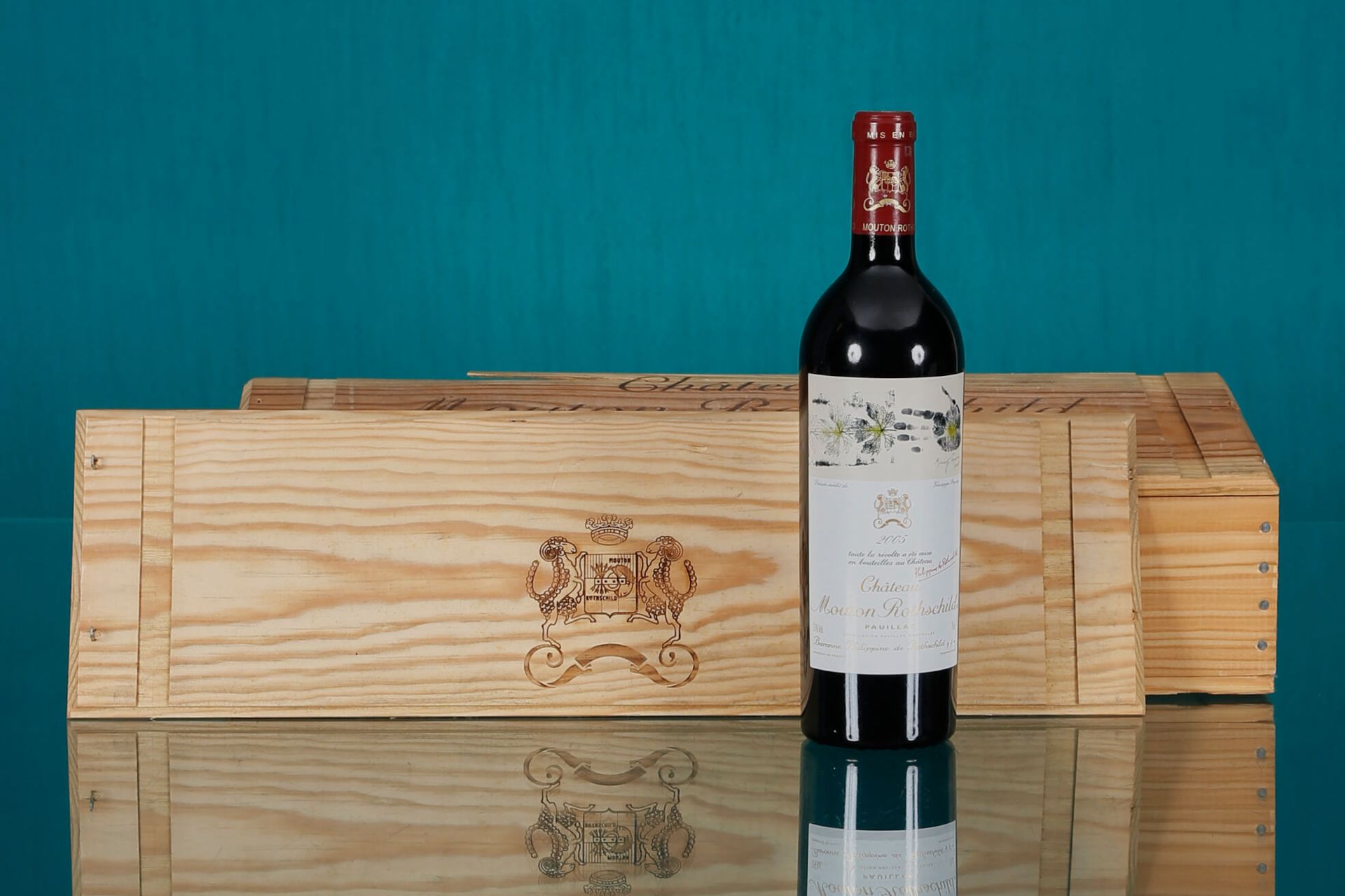 Château Mouton Rothschild, 1er Grand Cru Classé, Pauillac 6 bouteilles 2005 Cais&hellip;