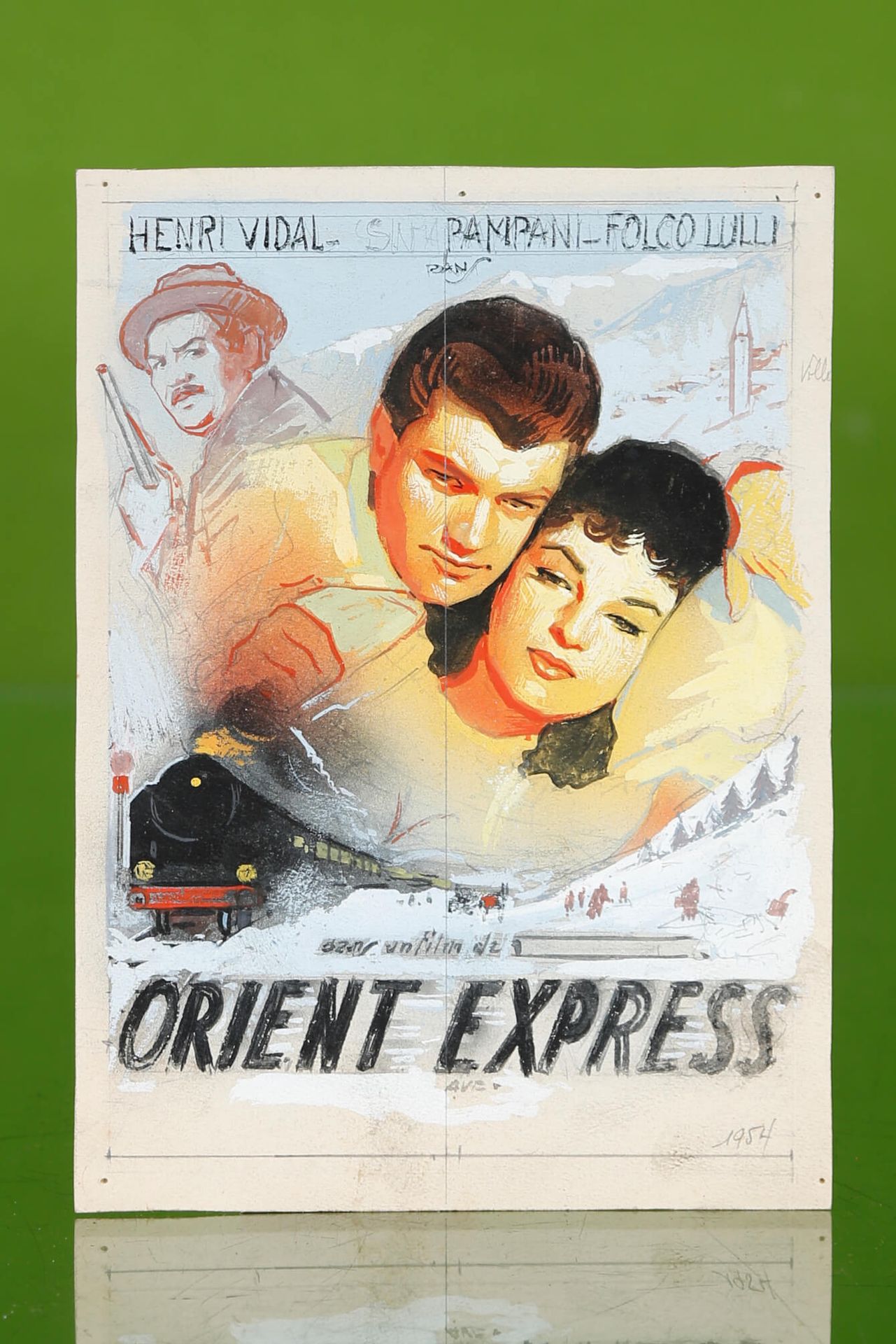 Jacques BONNEAUD (1898-1971) Maquette de l’affiche du film Orient Express avec H&hellip;