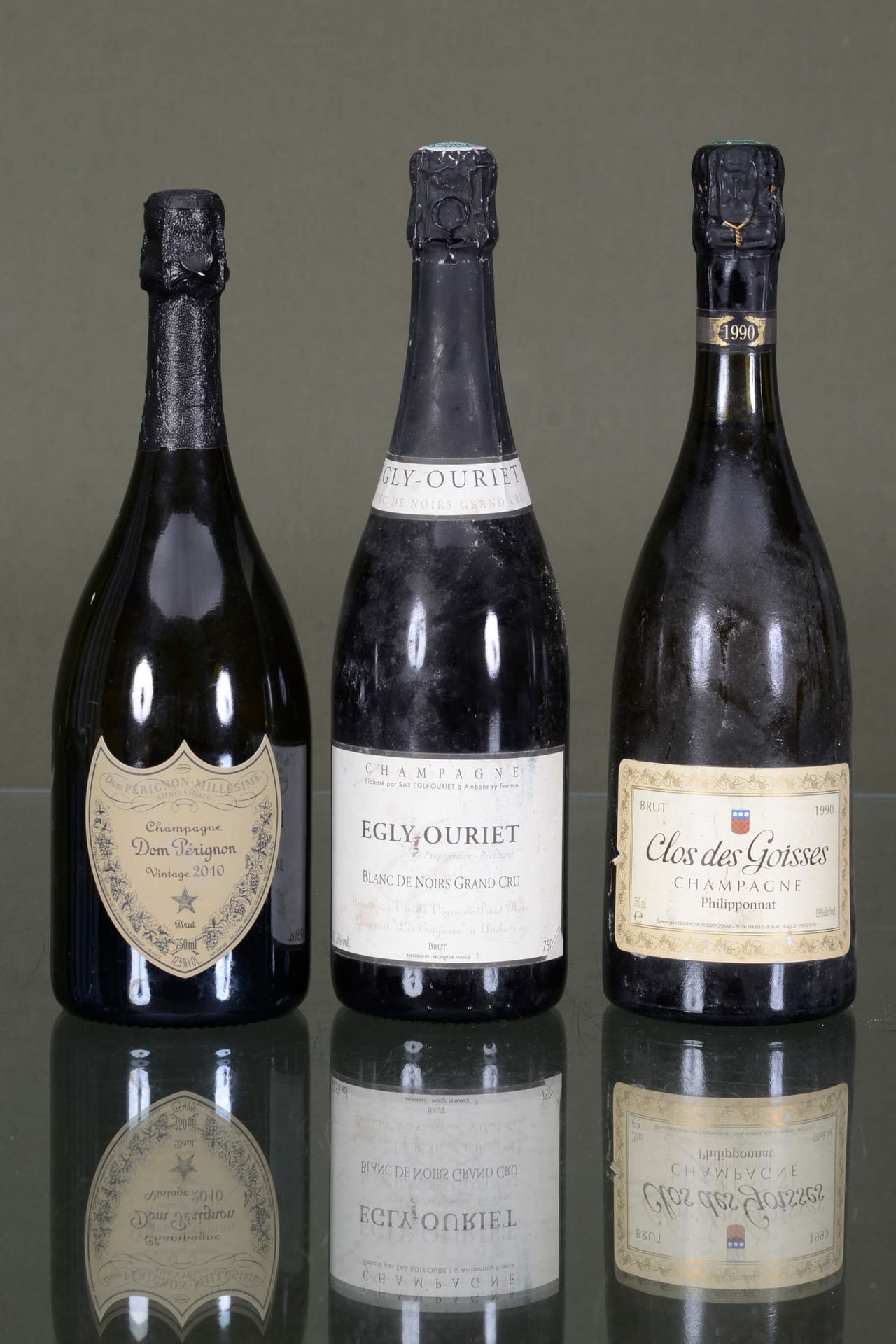 CHAMPAGNE 3 botellas > Clos des Goisses 1990, 1 botella, degollada en 2007

> Do&hellip;