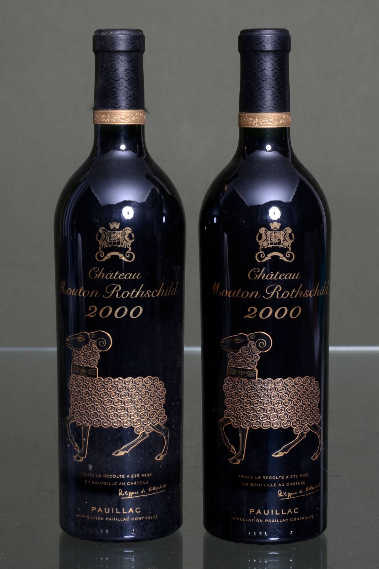 Château Mouton Rothschild, 1er Grand Cru Classé, Pauillac 2 bouteilles, 2000