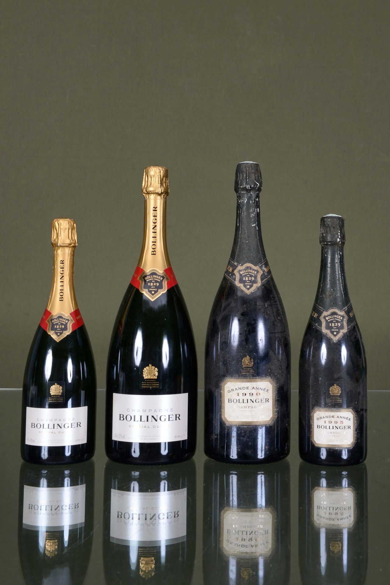 Bollinger, champagne 2大瓶+2瓶 > 布林格，大年，1大瓶，1990年

> 布林格，伟大的一年，1瓶，1995年

> 布林格，特殊年份&hellip;