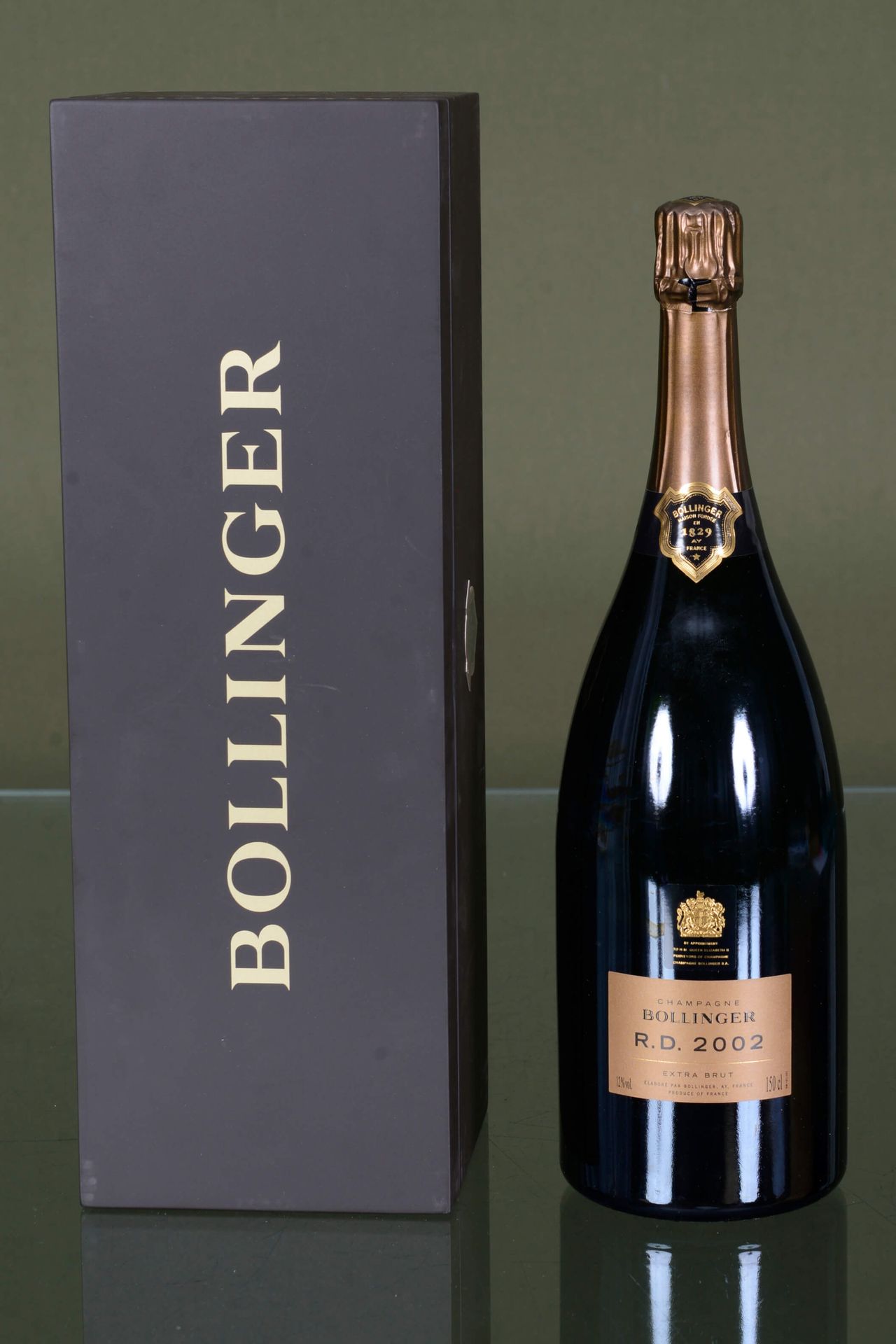 Bollinger, champagne Magnum, R.D, 2002  Coffret