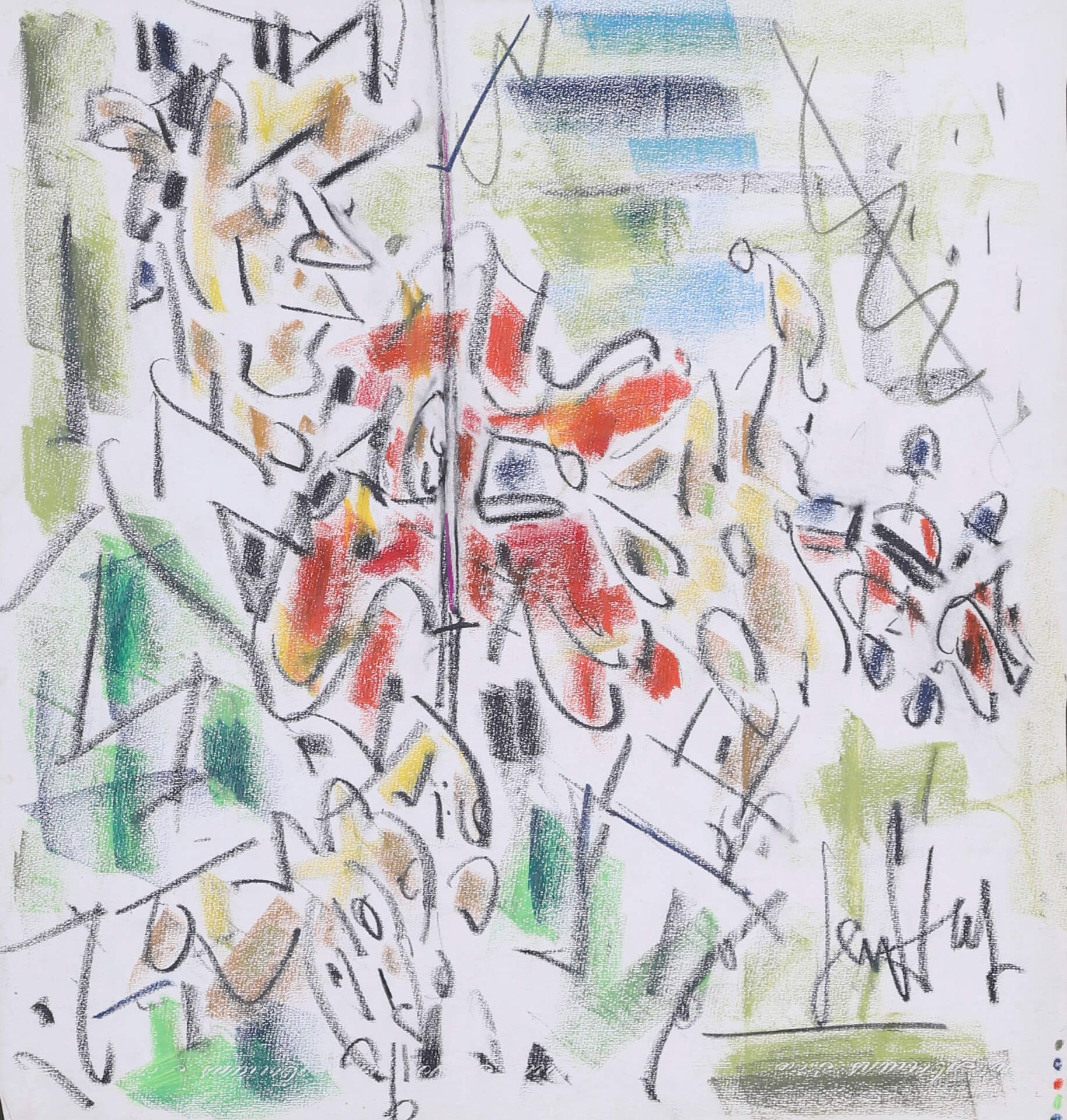 GEN PAUL (1895-1975) 小提琴手 纸上油彩，右下角签名 50 x 47 cm