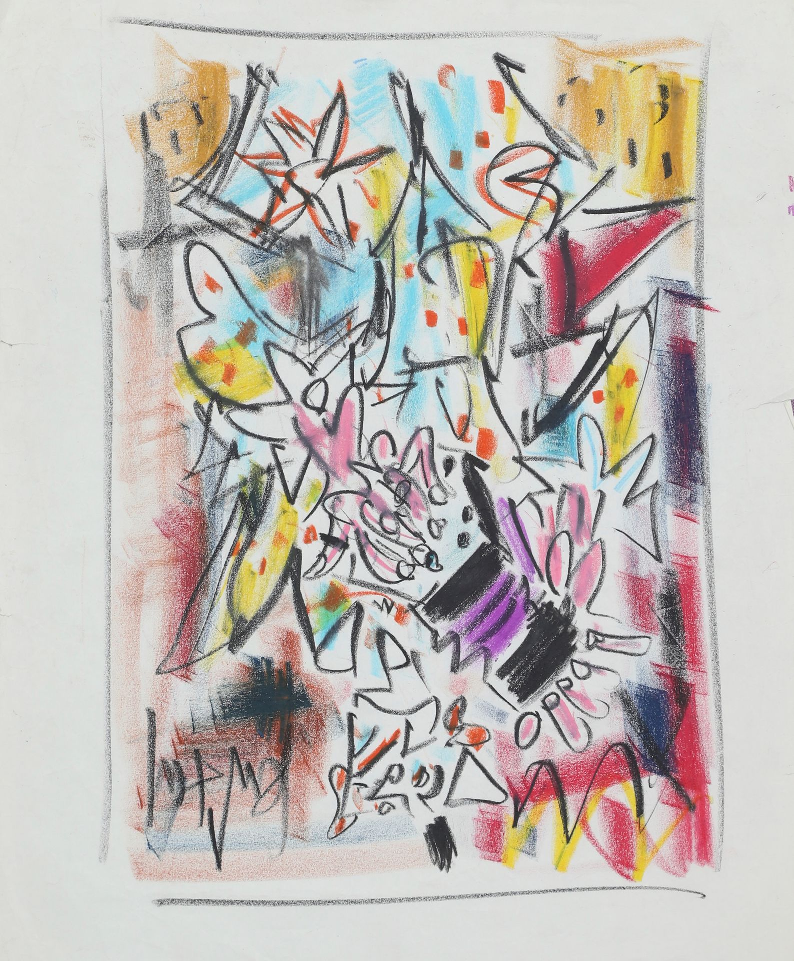 GEN PAUL (1895-1975) 2件纸上作品 > Bouquet de fleurs

纸上粉笔画，右下角有签名

> 小丑

纸上粉彩，右上角有签名&hellip;