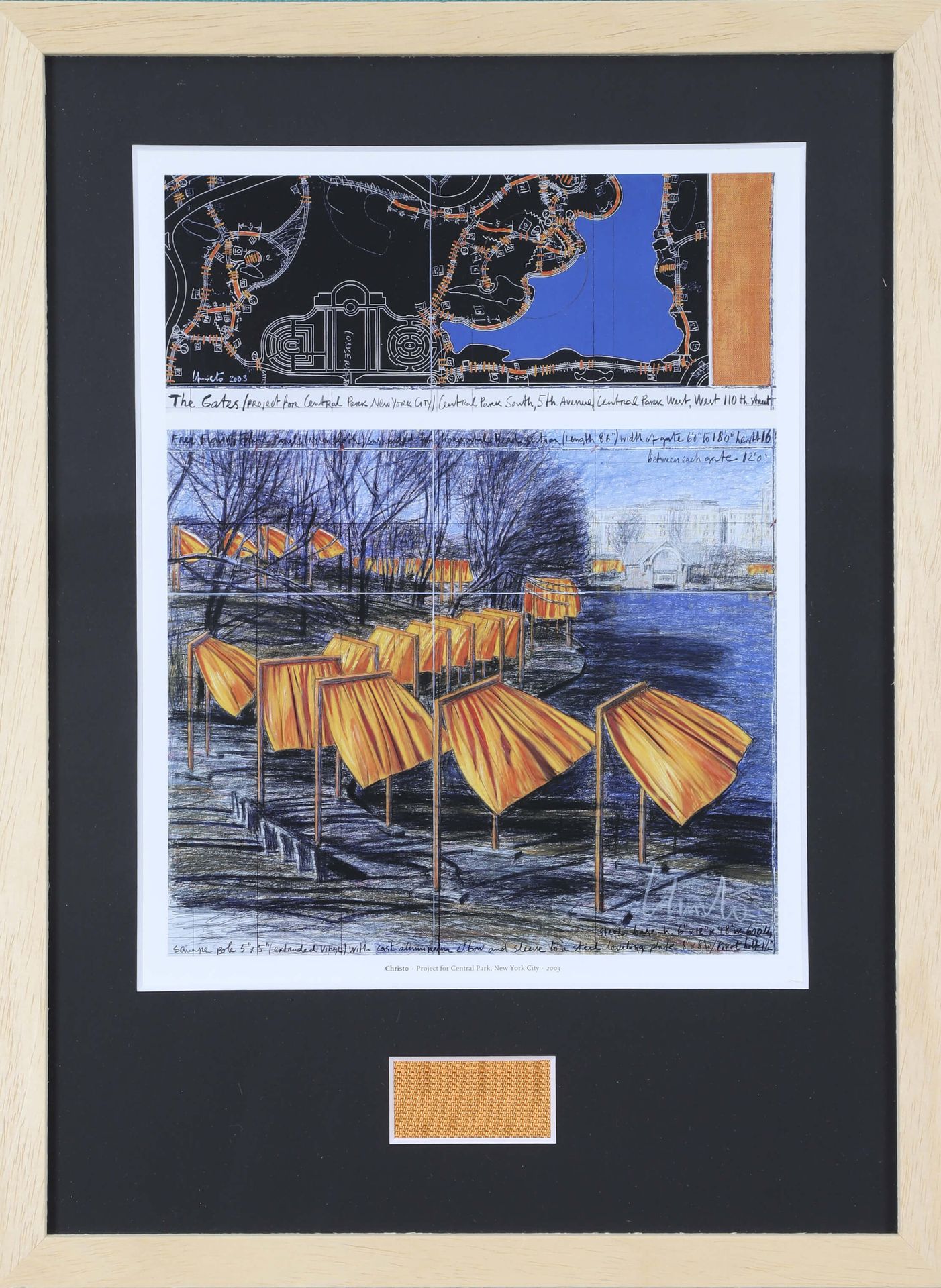 Christo (1935-2010) & Jeanne-Claude (1935-2009) 纽约市中央公园的门项目[2件作品] 2003年 纸上胶印，其中一&hellip;