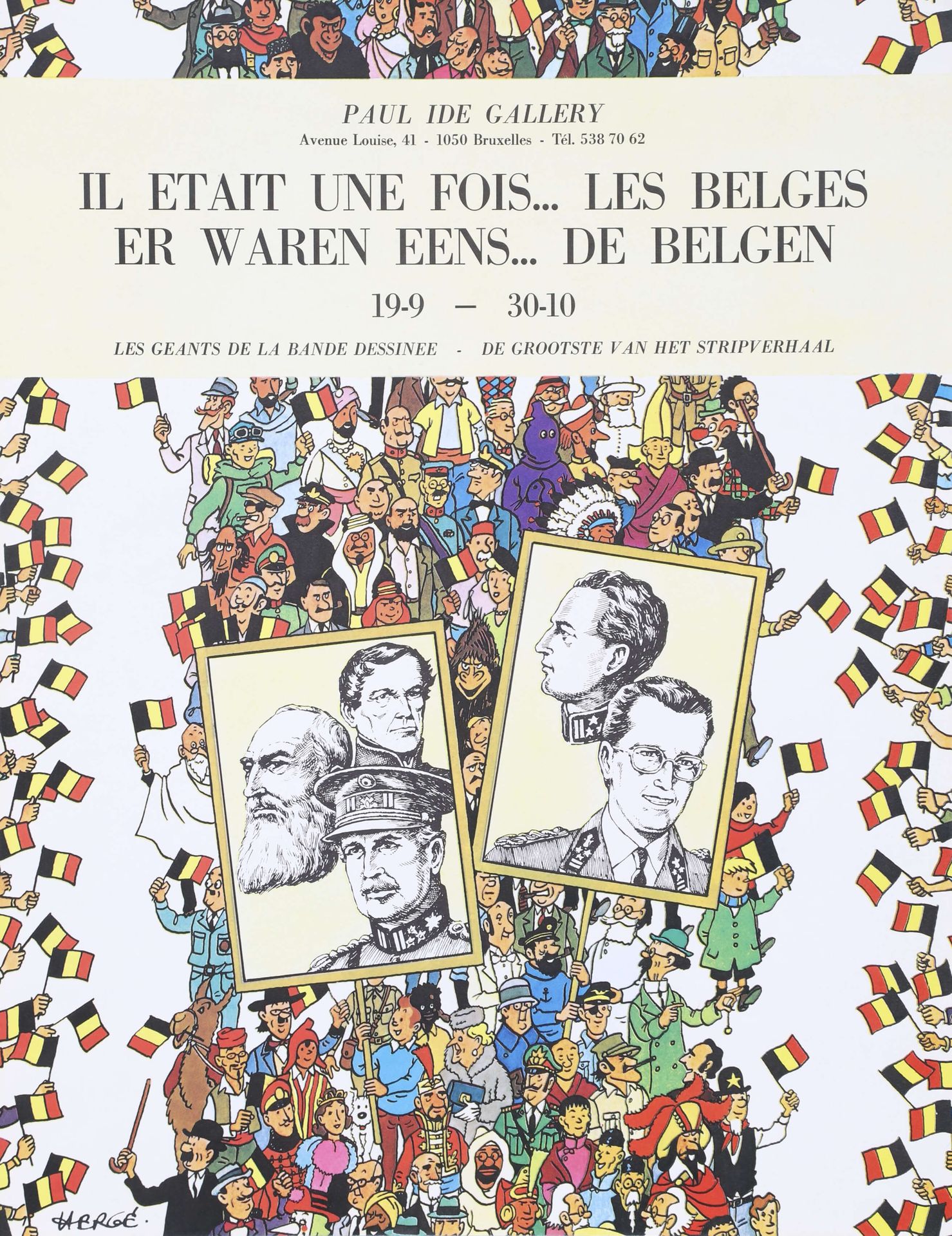 Hergé (1907-1983) & Studio Il était une fois les Belges [10 affiches] 1981 Affic&hellip;