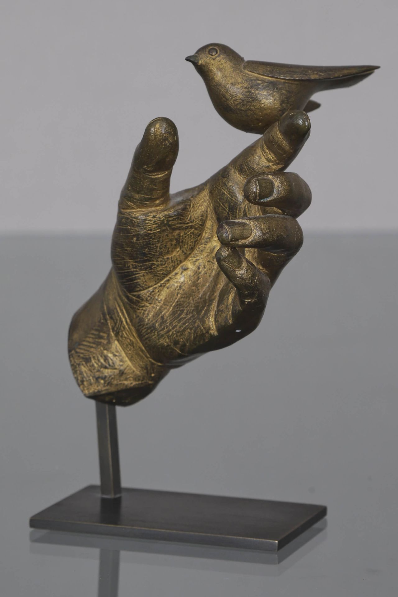 François-Xavier Lalanne (1927-2008) Roman's Hand 1993 Bronzeabguss mit brauner P&hellip;