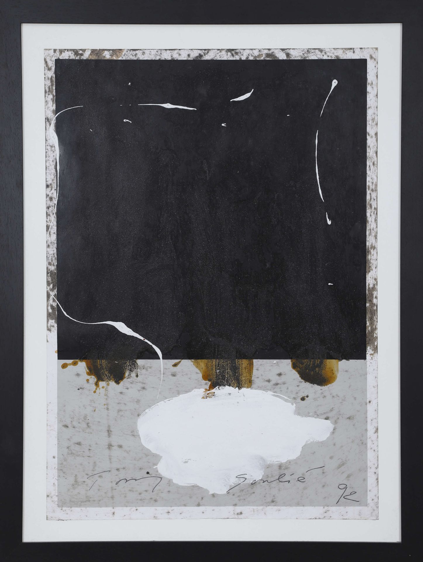 Tony Soulié (né en 1955) 2 works > Untitled, mixed media on paper signed lower r&hellip;