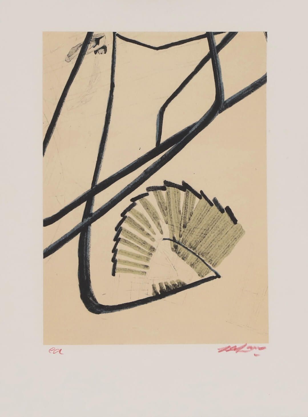 Sam Szafran (1934-2019) L’Escalier Lithographie sur papier signé en bas à droite&hellip;