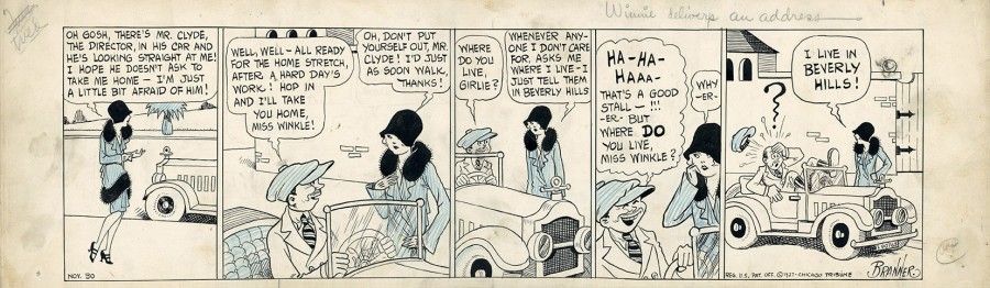 Martin Branner (1888-1970) Winnie Winkle the breadwinner, Winnie delivers an adr&hellip;