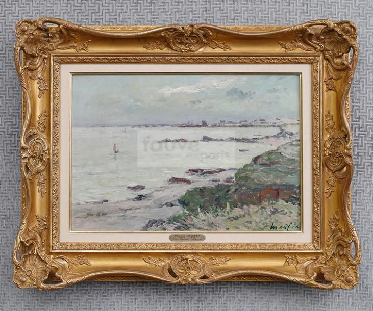 Maxime MAUFRA (1861-1918) Côte Bretonne à Kerhostin



Huile sur toile signée en&hellip;