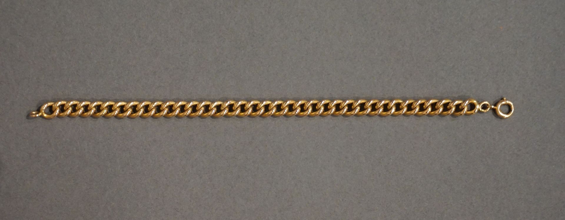Bracelet Armband - breitgliedrige Kette aus Gold (9,4grs)