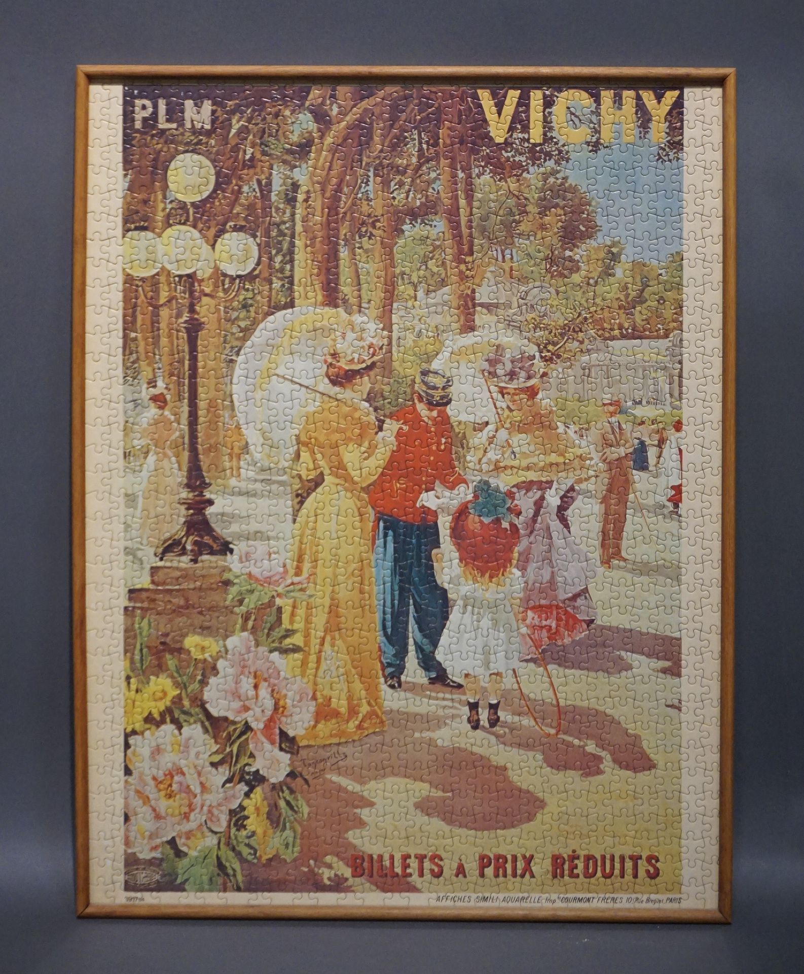 Null Framed puzzle: "Vichy". 66x51 cm