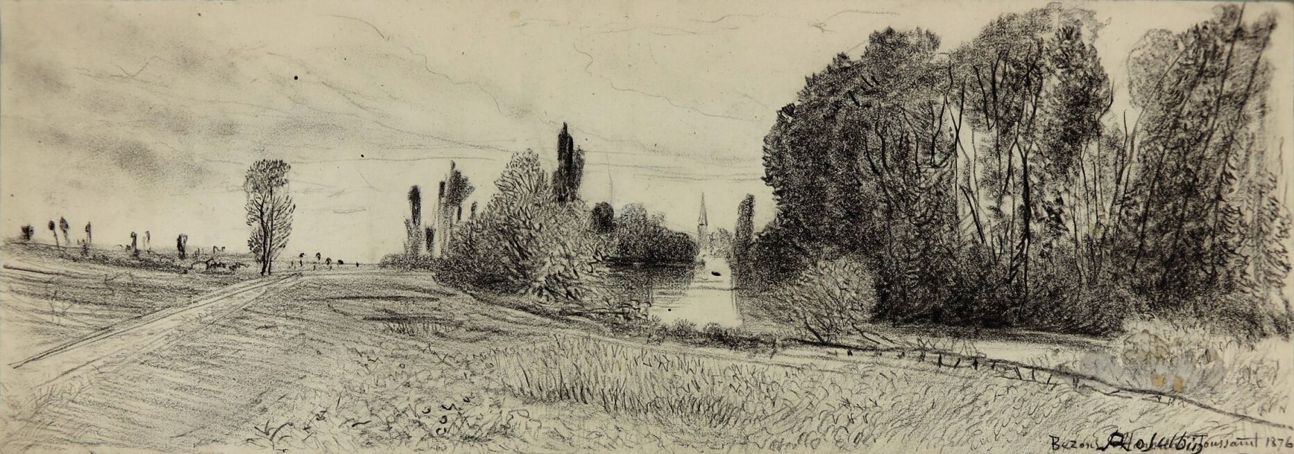 Null Marie Abraham ROSALBIN DE BUNCEY (1833-1891).

View of Bezons, All Saints D&hellip;